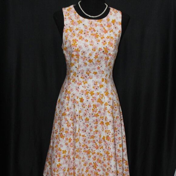 Liz Claiborne Sleeveless Floral A-line Sundress - Picture 4 of 16